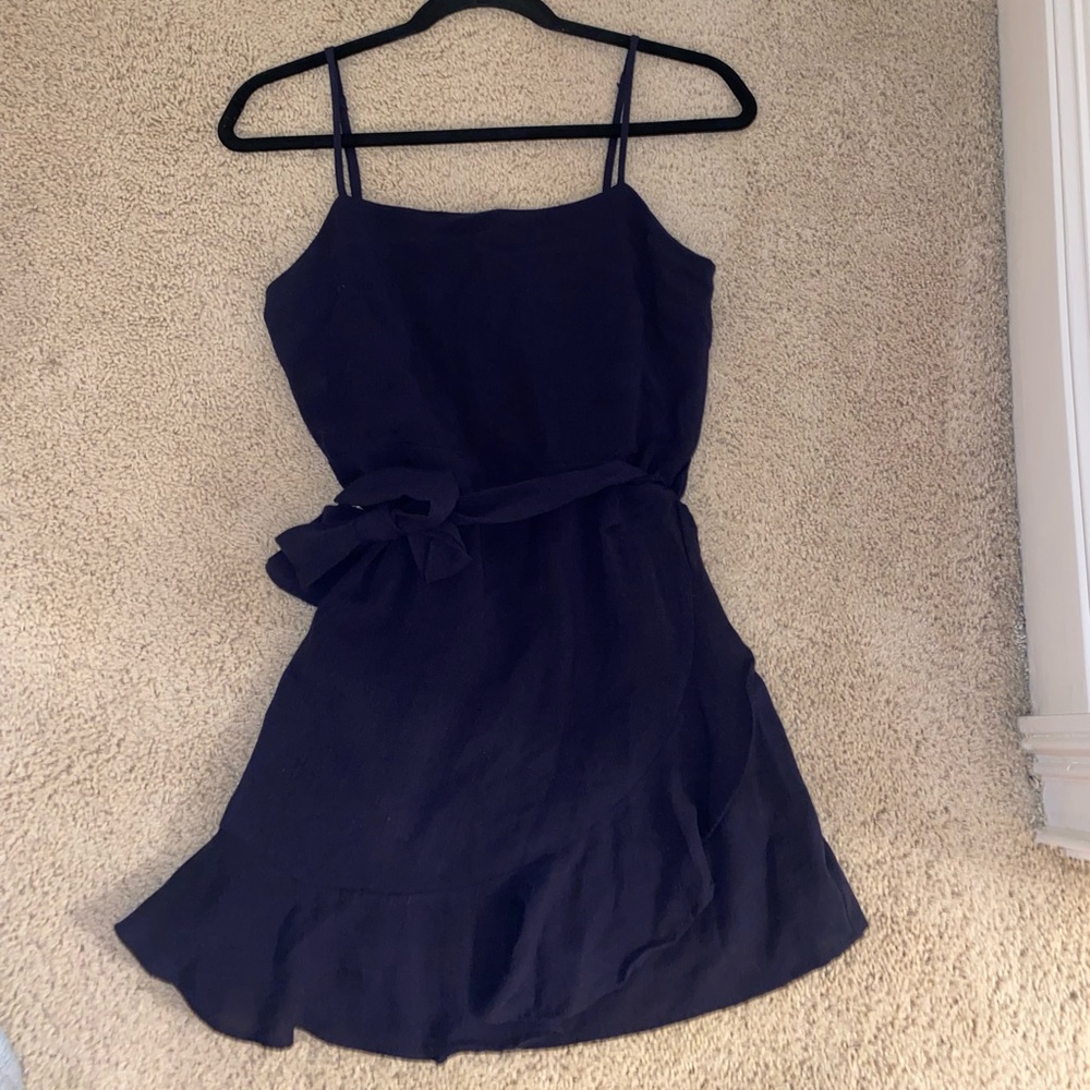 Cotton Candy LA navy ruffle mini dress size small